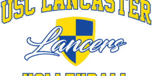 USC Lancaster Volleyball Logo with transparent backing