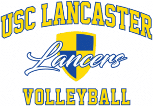 USC Lancaster Volleyball Logo with transparent backing